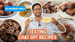 Thumbnail: I ASKED AI TO GENERATE HEALTHY DESSERT RECIPES | EPIC FAIL 😂 DO AI RECIPES WORK?