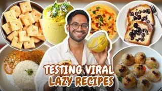 Thumbnail: TESTING *VIRAL* LAZY RECIPES 🤯DO THEY WORK?