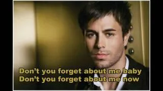 Thumbnail: {HD} Enrique Iglesias - Don't  You Forget About Me (lyrics)