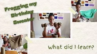 Thumbnail: Frogging my birthday cast on because life is too short to knit "bad" sweaters.