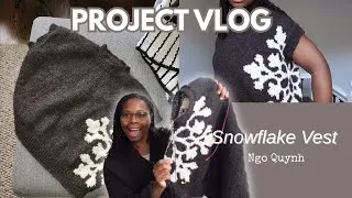 Thumbnail: Finishing my Snowflake Vest | Project Vlog