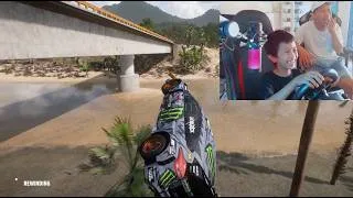 Thumbnail: forza horizon 5 gameplay steering wheel - bocah 7 Tahun Main Forza horizon 5 Mobil Ken Block Ngacir!