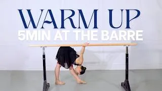 Thumbnail: 5 MIN WARM UP AT THE BARRE | Follow Along Barre Warmup Ballet For All
