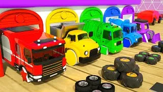 Thumbnail: Car Bath Song - Shape Wheels & Color Learning | Nursery Rhyme