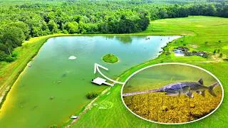 Thumbnail: Adding Rare Paddlefish to the 5 Acre Pond!