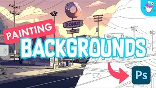 Thumbnail: Painting Backgrounds for TV Animation! Photoshop