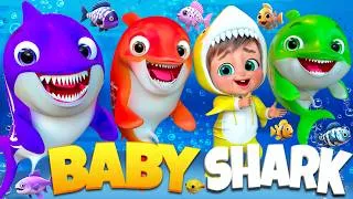 Thumbnail: Under the Sea with Baby Shark | Kids Nursery Rhyme | Kids Songs | Banana Cartoon #nurseryrhymes