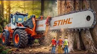 Thumbnail: Extreme Dangerous Fastest Big Chainsaw Cutting Tree Machines | Monster Stump Removal Excavator #5