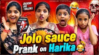 Thumbnail: She Can’t Handle This 😂🔥 | Jolo Sauce Prank On Harika #viral #prank