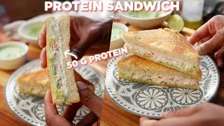 Thumbnail: Easy Veg Doi Toast (50g Protein) | High Protein Breakfast Sandwich