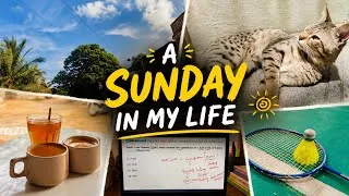 Thumbnail: A Sunday in My Life ☀️ | Badminton, Study & Cozy Moments