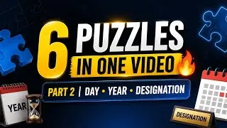 Thumbnail: 🧩 Day, Year & Designation Based Puzzles | 6 Questions | Part 2