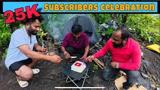 Thumbnail: Thankyou For 25K Subscribers 🔥| Celebration Camping In Rain