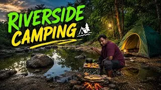 Thumbnail: No Tent Camping By The River - Fish Cooking On Bonfire #solocamping