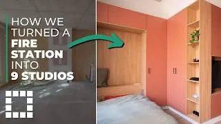 Thumbnail: Renovating a fire station into 9 studios: here's how we did it
