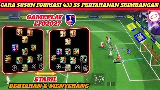 Thumbnail: Tips.!! CARA SUSUN FORMASI 433 SS BERTAHAN & MENYERANG NYA STABIL EFOOTBALL 2027 TERBARU 