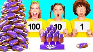 Thumbnail: 100 Layers of Food Challenge | Crazy Kitchen Situations by BaRaDa Challenge