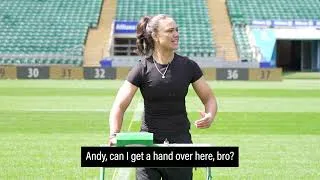 Thumbnail: Ruby Tui Mowing the Grass at Allianz Stadium