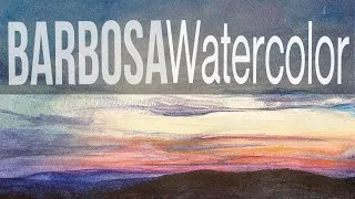 Thumbnail: How to paint with watercolor - Blue | Time-Lapse | Romantic Music