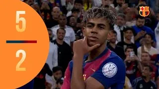 Thumbnail: Unforgettable El Clásico : Barcelona Destroy Real Madrid 5-2 | All Goals & Highlights🔵🔴