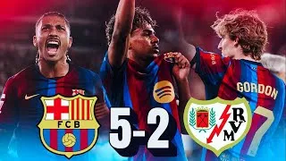 Thumbnail: Barcelona 5-2 Rayo Vallecano - Raphinha, Yamal & Gordon Were UNBELIEVABLE | Match Review