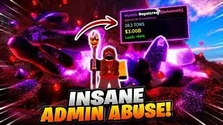 Thumbnail: My First EVER Admin Abuse in Mine a Mountain Roblox!