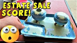 Thumbnail: Ep716:  JACKPOT Garage Sale Finds You Won't Believe! 🤯🤯 Rare Antique Glass & Noritake Nippon