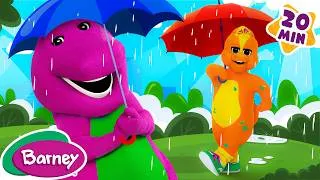 Thumbnail: Rain Rain Go Away & More Songs! | Sing-Along | Barney the Dinosaur