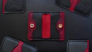 Thumbnail: Making a Red & Black Leather Wallet | Handmade Card Holder
