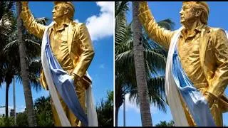 Thumbnail: Don Colossus: Pastors Dedicate Trump's Gold Statue at Doral — Antichrist Biblical Parallels