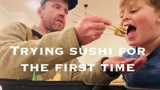 Thumbnail: Cal Barton tries sushi for first time 