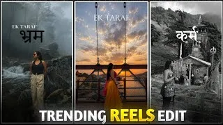 Thumbnail: Ek Taraf Bhram Ek Taraf Karam Trending Reels Editing | Viral CapCut Template