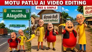 Thumbnail: Instagram Viral Motu Patlu Wali AI Video Kaise Banaye | Trending Motu Patlu City & Village Reel Edit
