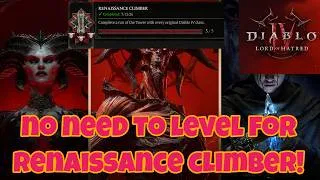 Thumbnail: [Diablo IV] No Need Leveling for "Renaissance Climber" Achievement