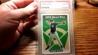 Thumbnail: Derek Jeter 1993 Topps Rookie Draft Pick # 98 PSA 9 New York Yankees