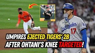 Thumbnail: Breaking: Tigers' 2B Violently Targeted Ohtani's Knee & Umpires Ejected — Roberts Forced a Review..