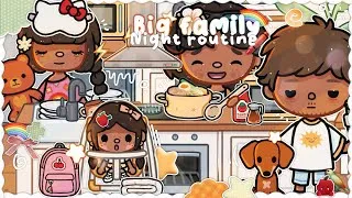 Thumbnail: *PACKING LUNCH* 🥪 Big FAMILY night routine 😴🚗🪥|| * VOICED *🎙️|| Toca boca life world roleplay 
