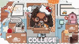 Thumbnail: *CHAOTIC* Moving to College 🌈🚗😬 || *VOICED* 🎙️|| Toca boca roleplay