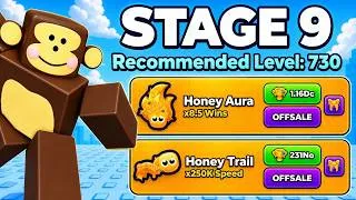 Thumbnail: Beating NEW WORLD 5 STAGES in +1 Speed Monkey Escape! (Roblox)