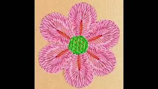 Thumbnail: New Feather Flower Embroidery !!! New Feather Stitch Flower Hand Embroidery Tutorial,New feather Sti