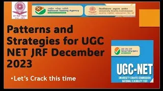 Thumbnail: Patterns and Strategies for UGC NET JRF December 2023
