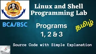 Thumbnail: Linux and Shell Programming Lab Programs 1,2 and 3| BCA |BSC CS| Bharathiar University Lab