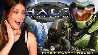 Thumbnail: My First Halo Game EVER!! | Halo: Combat Evolved Blind First Playthrough Part 1