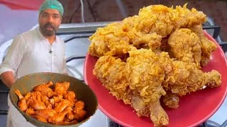 Thumbnail: Secret KFC Style Fried Chicken Recipe | Crispy and tender chicken Broast Recipe | Commercial recipe 