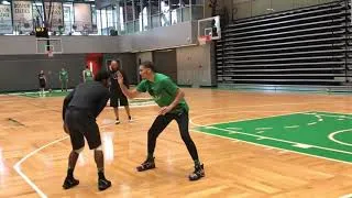 Thumbnail: Kyrie Irving And Jayson Tatum Go At It Playing 1 on 1 at Celtics Practice FULL