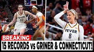 Thumbnail: Caitlin Clark BREAKS 15 WNBA RECORDS! Sophie Cunningham FIRED UP In Fever Win vs Connecticut Sun!