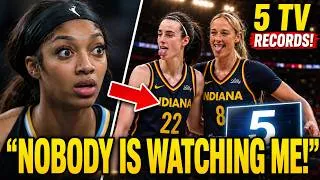Thumbnail: Angel Reese THROWS MEGA TANTRUM As Caitlin Clark & Sophie Cunningham BREAK 5 TV RECORDS!