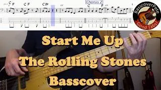 Thumbnail: The Rolling Stones Start me up Bass Cover Tabs Score
