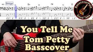 Thumbnail: Tom Petty - You Tell Me. Bass Cover Tabs Score Chords