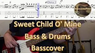 Thumbnail: Guns N Roses - Sweet Child O Mine - Bass Cover Bass & Drums only